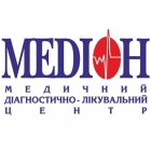 Логотип компании Медион, медицинский лечебно-диагностический центр