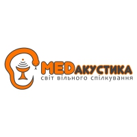 Логотип компании Медакустика, центр реабилитации слуха (Киев)