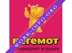 Логотип компании БЕГЕМОТ, гипермаркет игрушек