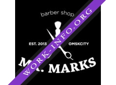 Логотип компании barber shop Mr. Marks