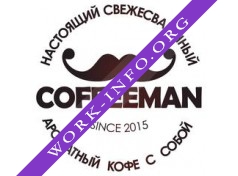 Логотип компании Coffeeman,экспресс-кофейня