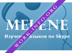 Онлайн школа иностранных языков по скайпу Melene Логотип(logo)