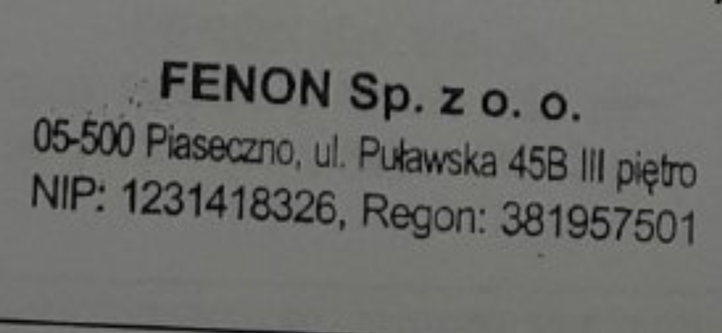 Логотип компании Fenon Sp. z o.o.