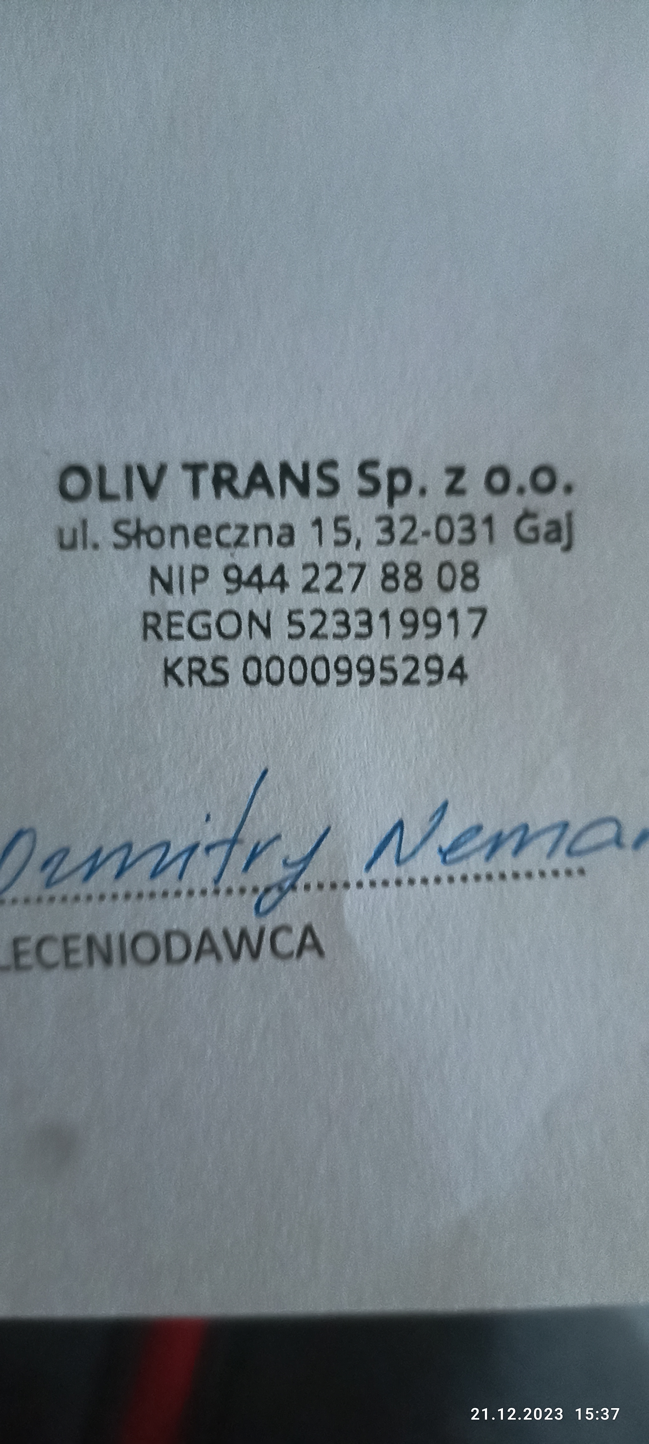 OLIV TRANS Sp. z o.o., +48 571 934 998 Логотип(logo)